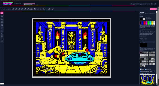 Graphics, Screen Editor