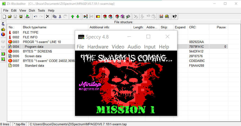 Screenshot from the tutorial